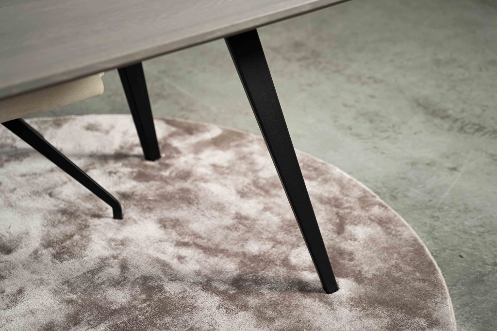 The rectangular Granville dining table with diagonal corner legs from Room108.