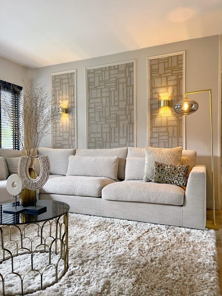 Elena sofa from the Room108 collection in the home of @stylingbymanonb.