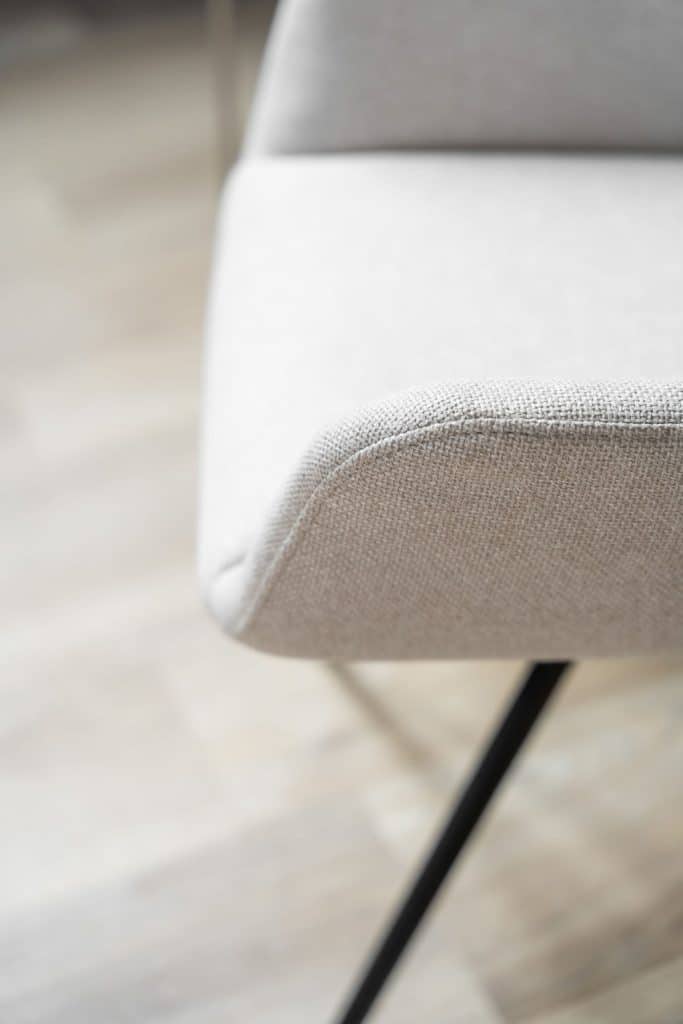 Beige dining chair with armrest from Gusj