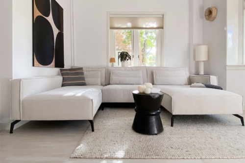 Canapé d'angle Christiane Guard Naturel 01