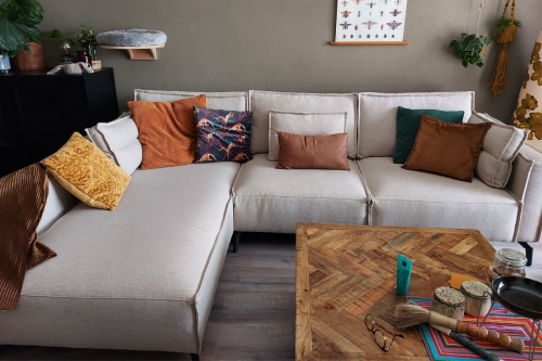 Canapé d'angle Christiane Lund Naturel 01