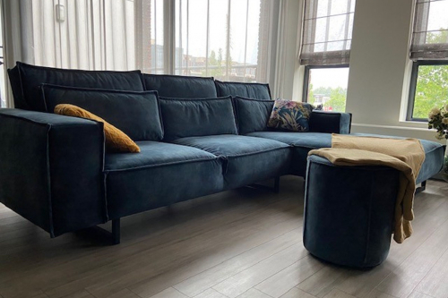 Hoekbank Diane Adore Petrol 56