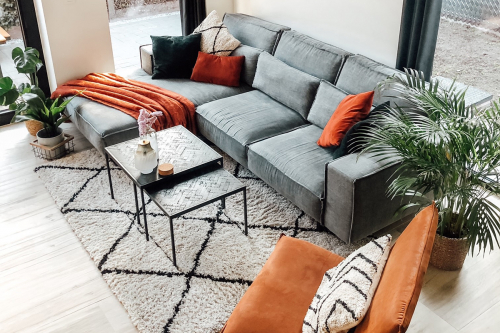 Hoekbank Diane Kiss Graphite 66