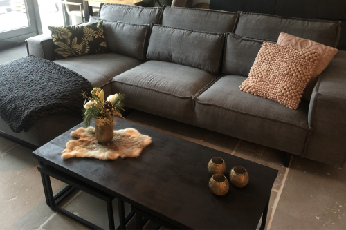 Hoekbank Diane Kiss Graphite 66