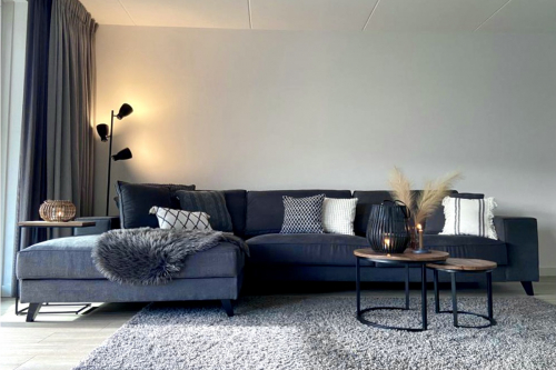 Canapé d'angle Joëlle Mine Gris 65